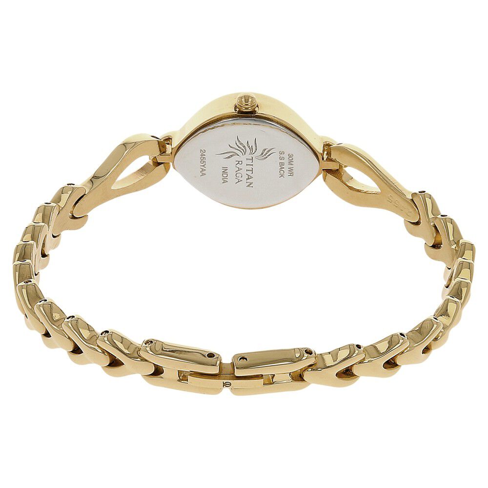 Titan Raga Flora Silver Dial Analog Metal Strap watch for Women NS2455YM01