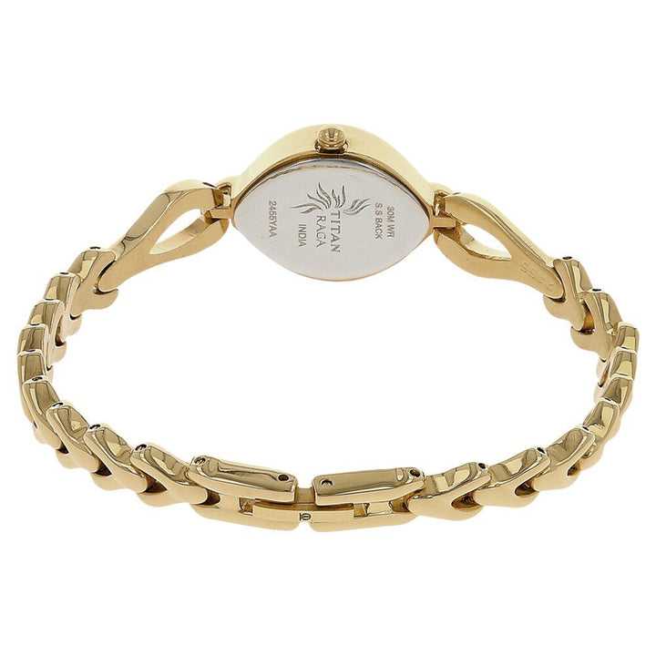 Titan Raga Flora Silver Dial Analog Metal Strap watch for Women NS2455YM01