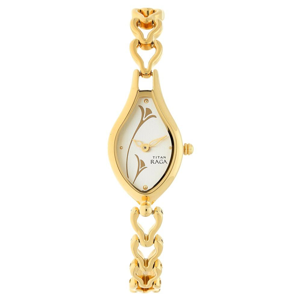 Titan Raga White Dial Women Watch With Metal Strap - The Watch Factory ®