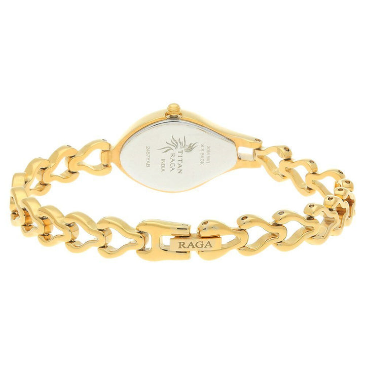 Titan Raga White Dial Women Watch With Metal Strap - The Watch Factory ®