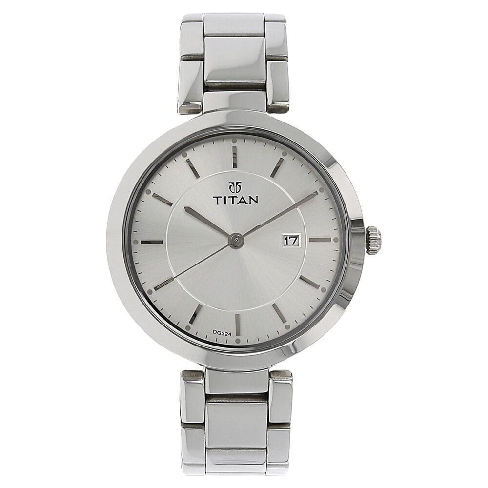 Titan Workwear Silver Dial Women Watch With Stainless Steel Strap - The Watch Factory ®