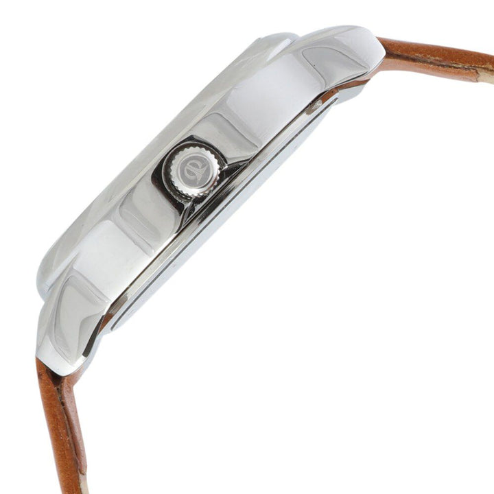 Titan Workwear Silver Dial Women Watch With Leather Strap NP2481SL06