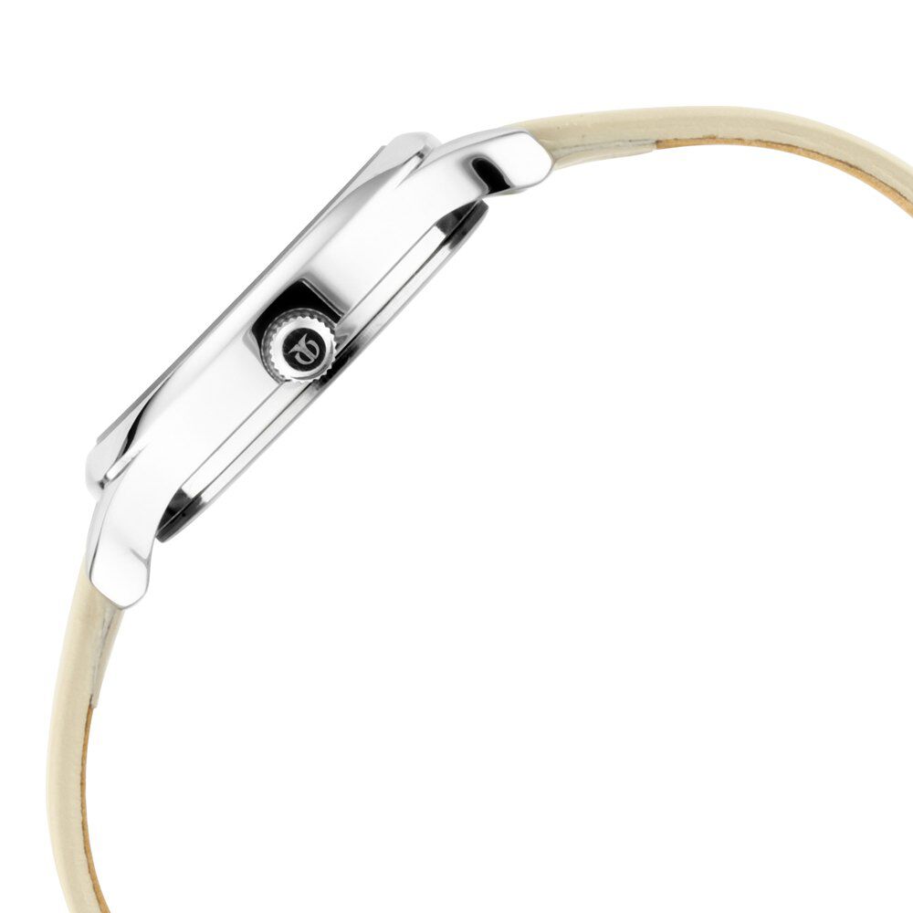 Titan Women's Chic minimalist watch with Anthracite dial and leather strap NS2481SL11