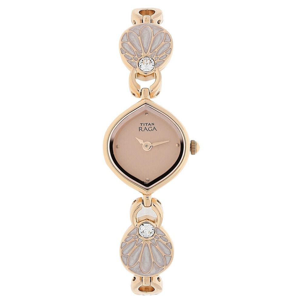 Titan Raga Pink Dial Analog Metal Strap watch for Women - The Watch Factory ®