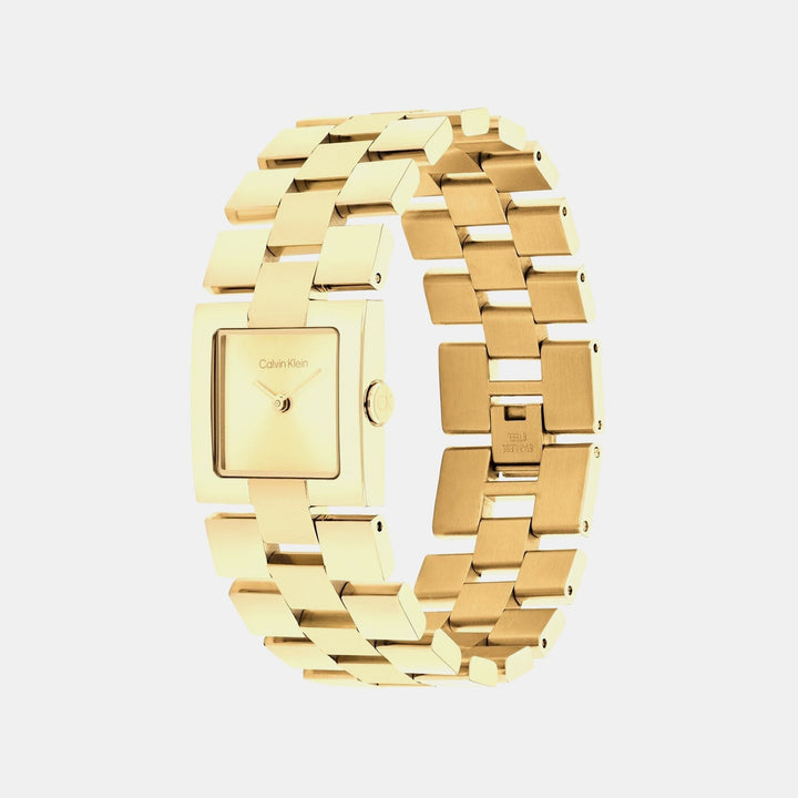 Calvin Klein 25100089 Gold Dial Women&
