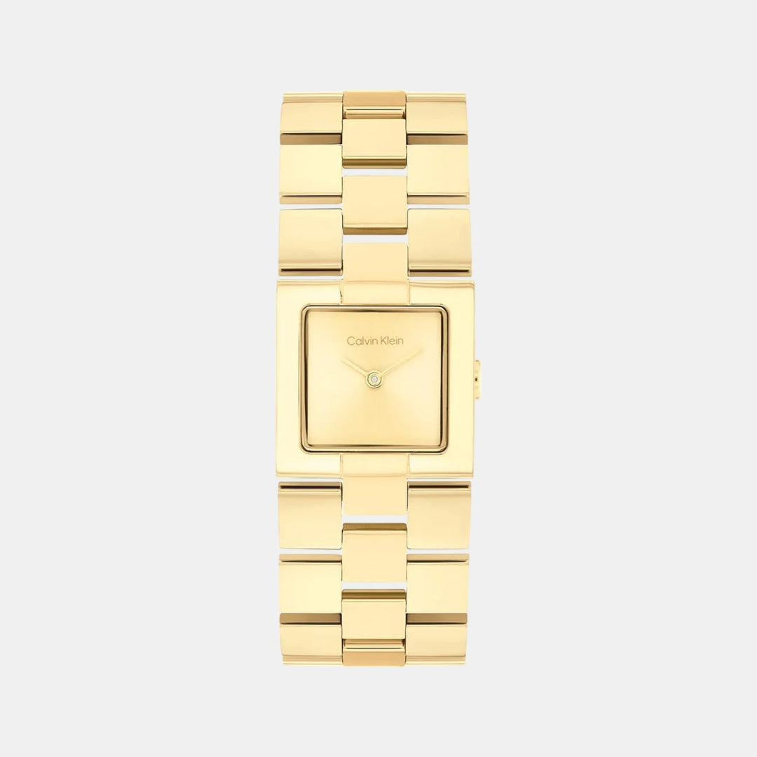 Calvin Klein 25100089 Gold Dial Women&