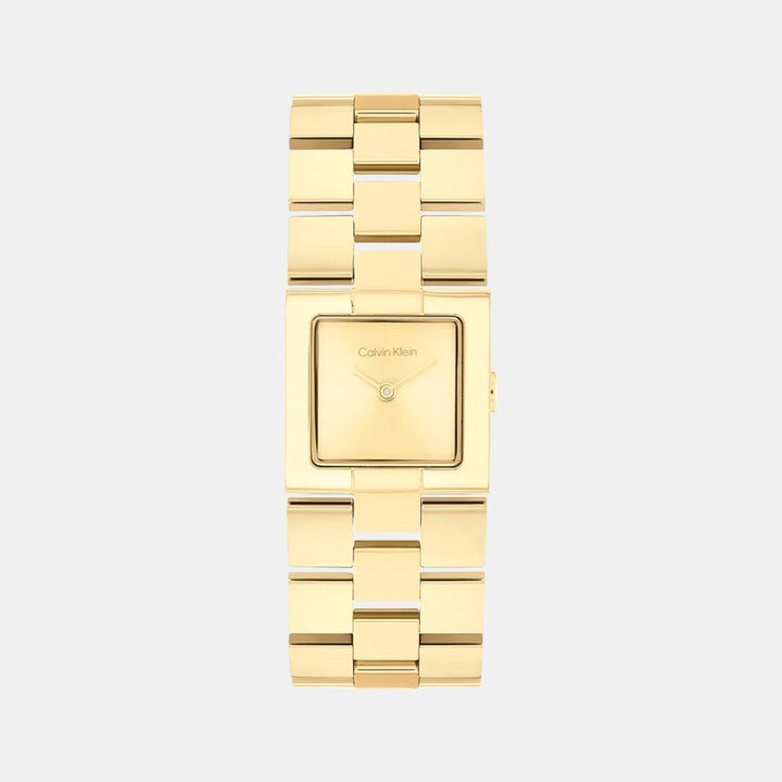 Calvin Klein 25100089 Gold Dial Women&