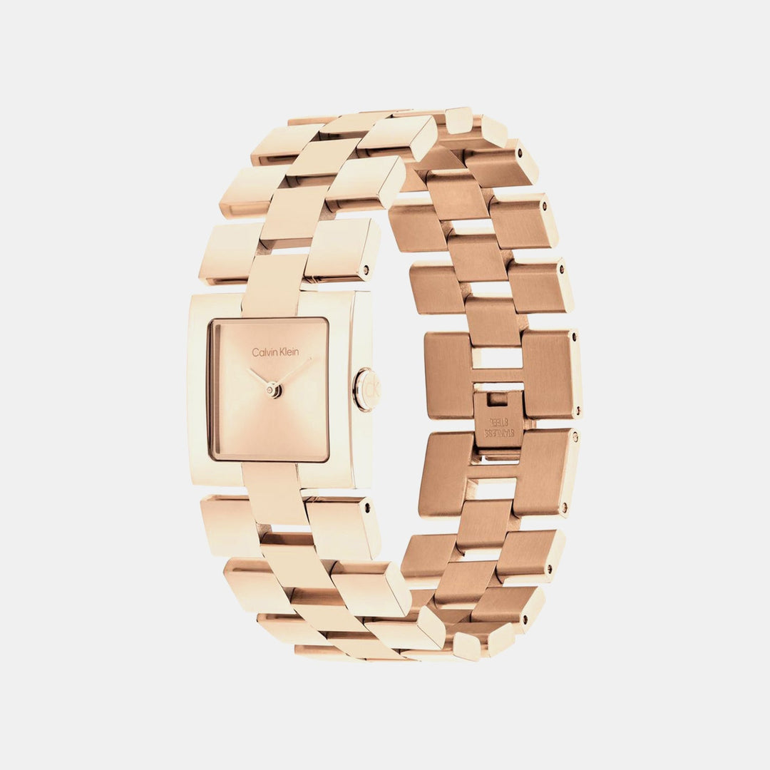 Calvin Klein 25100090 Rose Gold Dial Women&