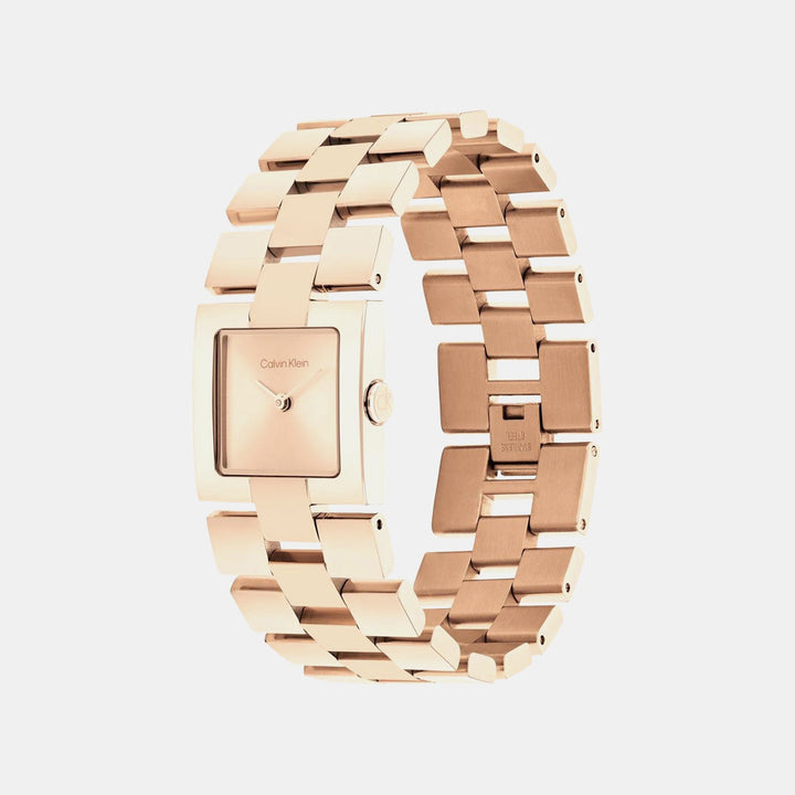 Calvin Klein 25100090 Rose Gold Dial Women&