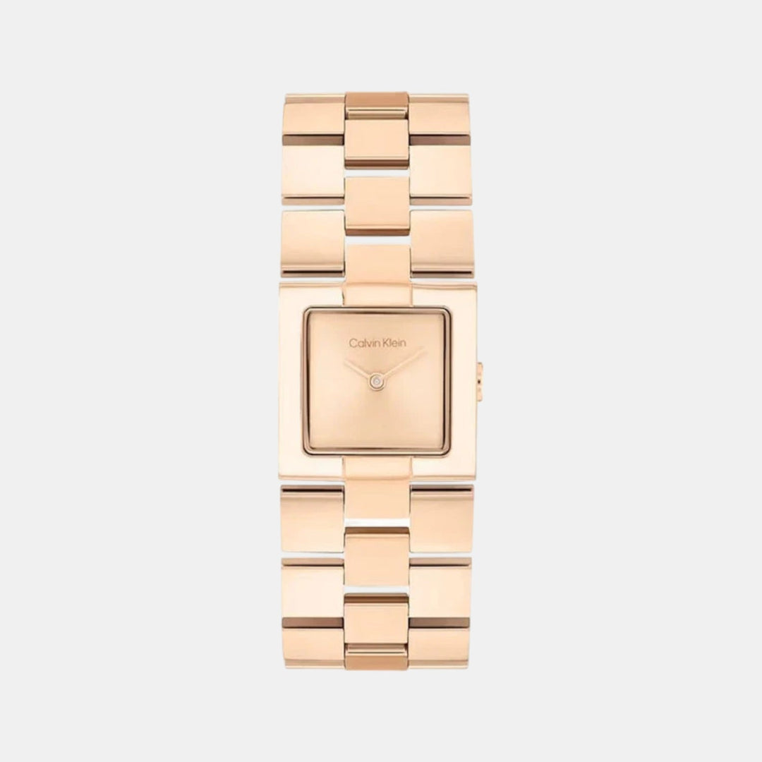 Calvin Klein 25100090 Rose Gold Dial Women&