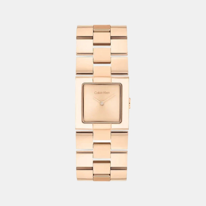 Calvin Klein 25100090 Rose Gold Dial Women&