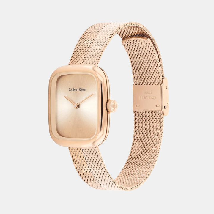 Calvin Klein 25100101 Rose Gold Dial Women&