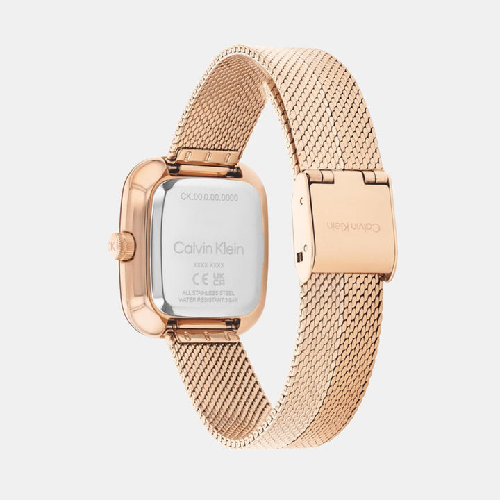Calvin Klein 25100101 Rose Gold Dial Women&