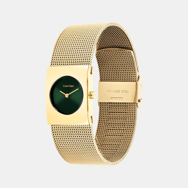 Calvin Klein 25100136 Green Dial Women&