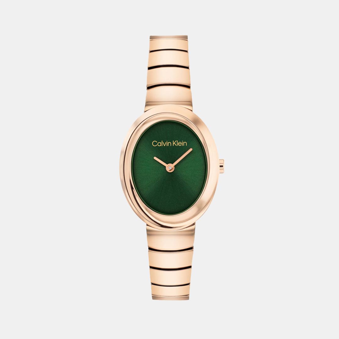 Calvin Klein 25100148 Green Dial Women&