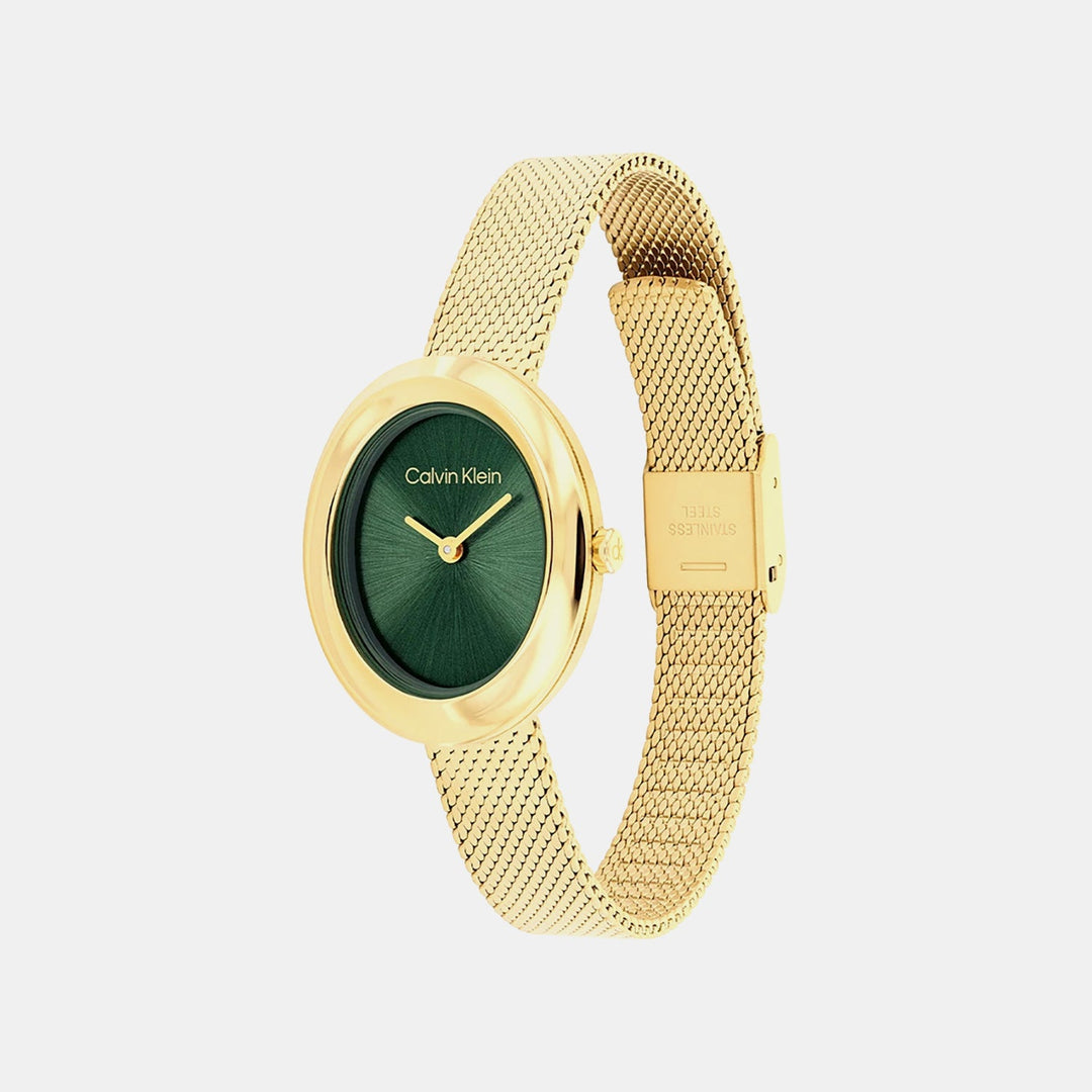 Calvin Klein 25100152 Green Dial Women&