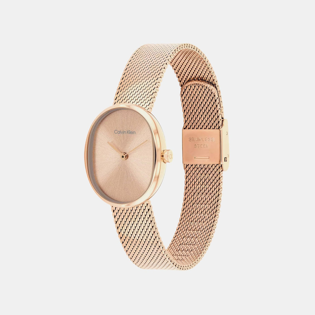 Calvin Klein 25100175 Rose Gold Dial Women&