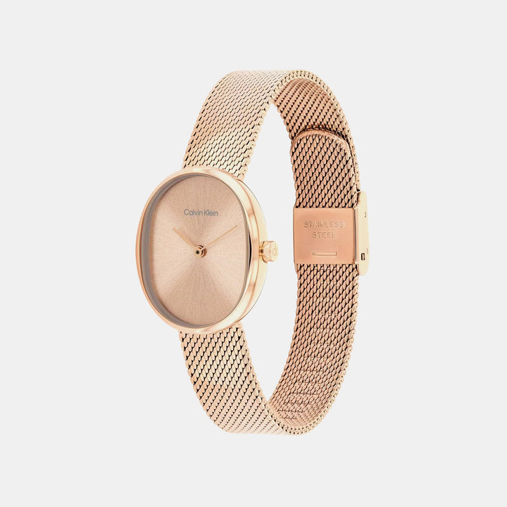 Calvin Klein 25100175 Rose Gold Dial Women&