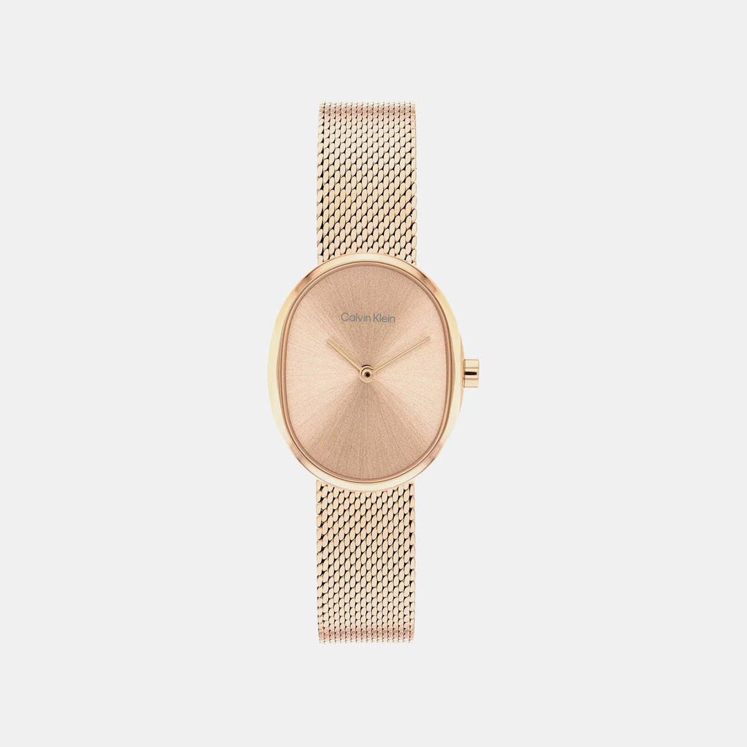 Calvin Klein 25100175 Rose Gold Dial Women&