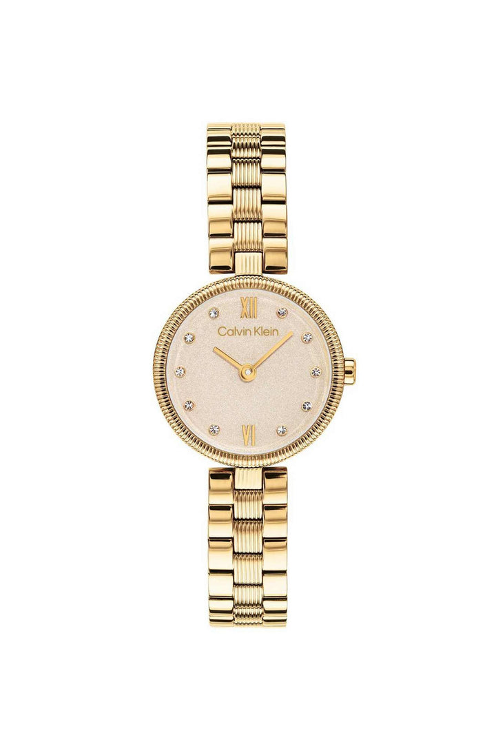 Calvin Klein Gleam 25100225 Gold Dial Women&