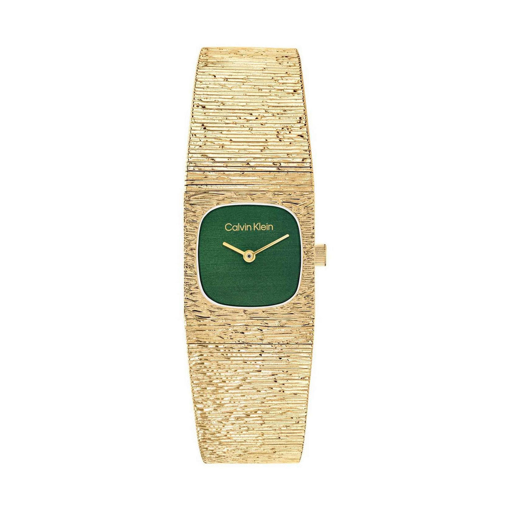 Calvin Klein Sophisticated Square 25100228 Green Dial Women's Watch