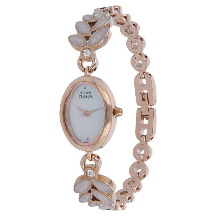 Titan Raga Garden of Eden Silver Dial Analog Metal Strap Watch for Women NS2511WM02