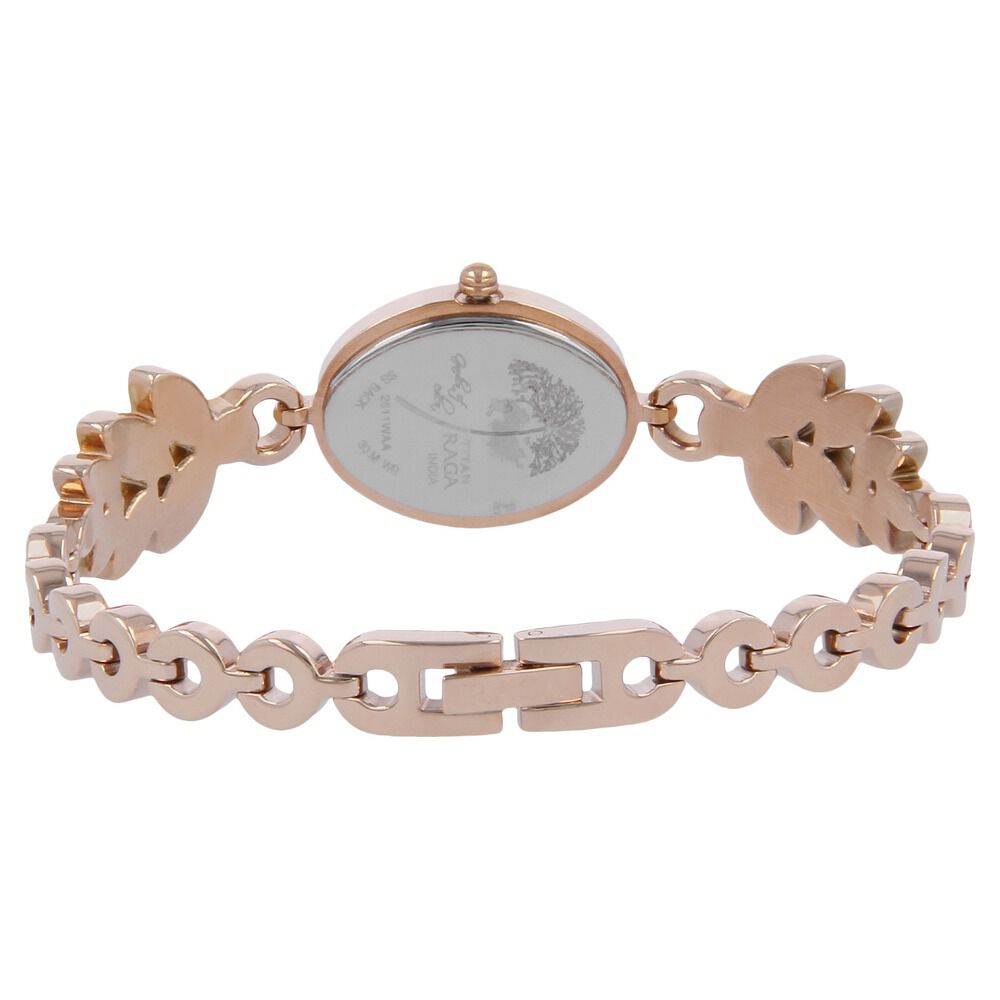 Titan Raga Garden of Eden Silver Dial Analog Metal Strap Watch for Women NS2511WM02