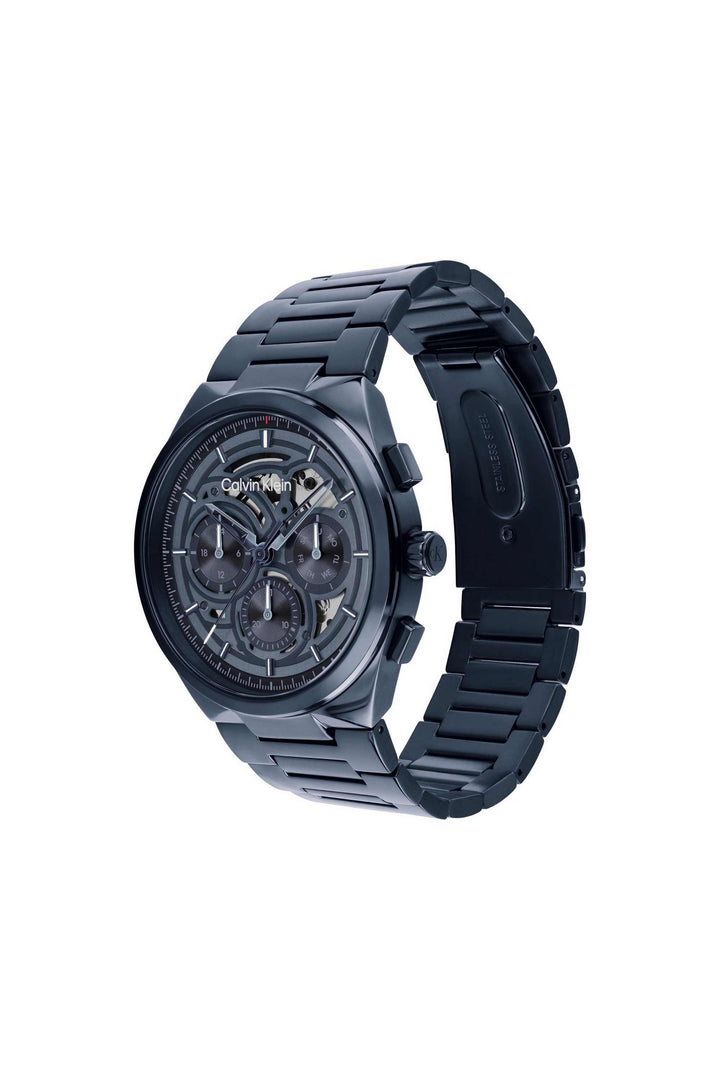 Calvin Klein Distinguish Skeleton 25200574 Blue Dial Men&