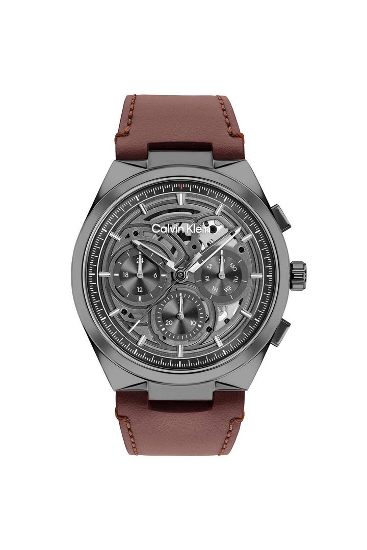 Calvin Klein Distinguish Skeleton 25200576 Grey Dial Men&
