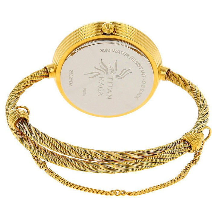 Titan Raga Garden of Eden Champagne Dial Analog Stainless Steel Strap watch for Women - The Watch Factory ®