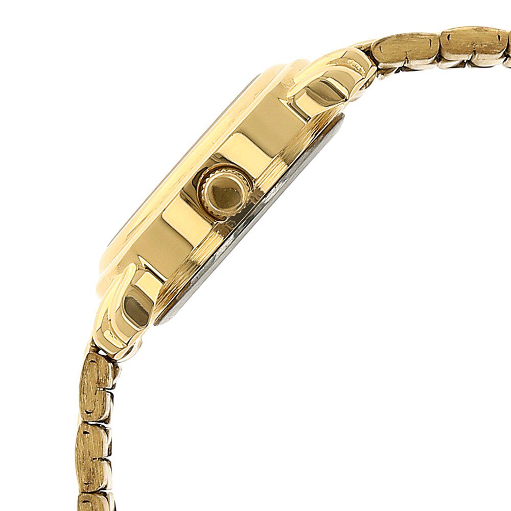 Titan Quartz Analog Champagne Dial Stainless Steel Strap Watch for Women NS2534YM01