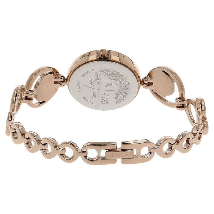 Titan Raga Garden Of Eden Mother of Pearl Dial Women Watch With Metal Strap NS2539KM01