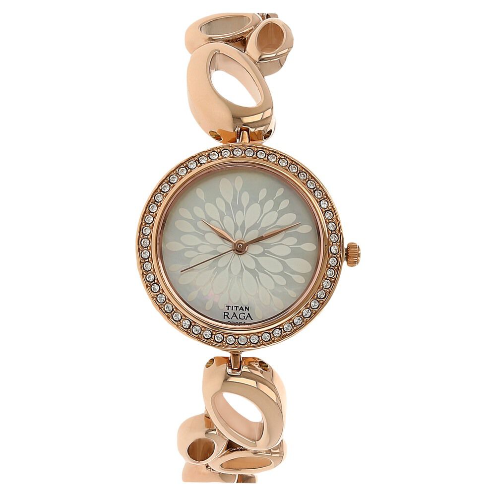 Titan Raga Garden of Eden Mother of Pearl Dial Analog Metal Strap watch for Women - The Watch Factory ®