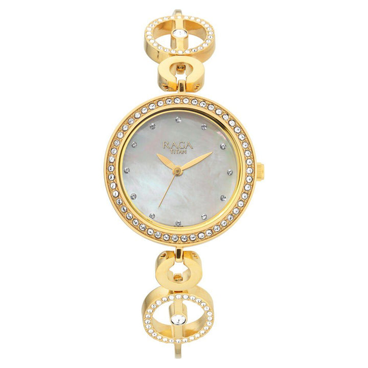 Titan Raga Mother of Pearl Dial Women Watch With Metal Strap NS2539YM02