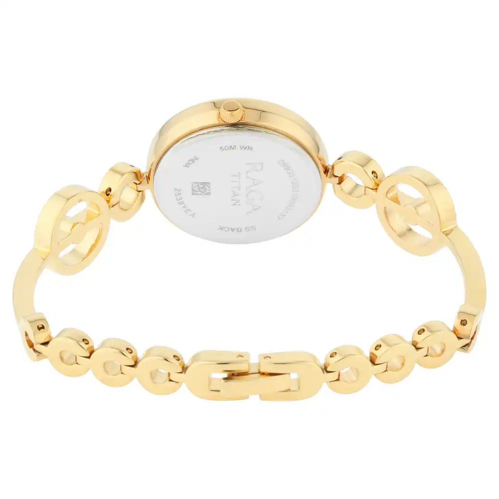 Titan Raga Mother of Pearl Dial Studded Watch NP2539YM02 (DJ606)