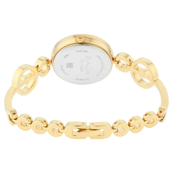 Titan Raga Mother of Pearl Dial Studded Watch NP2539YM02 (DJ606)