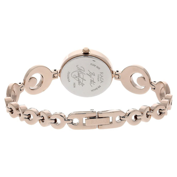 Titan Raga Moonlight Mother of Pearl Dial Women Watch With Metal Strap NS2540WM03