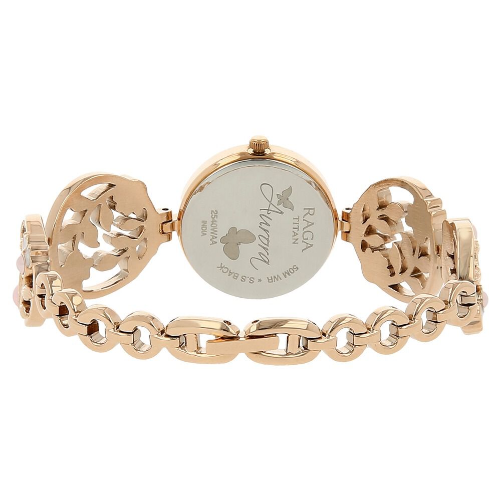 Titan Raga Aurora Pink Dial Women Watch With Metal Strap - The Watch Factory ®