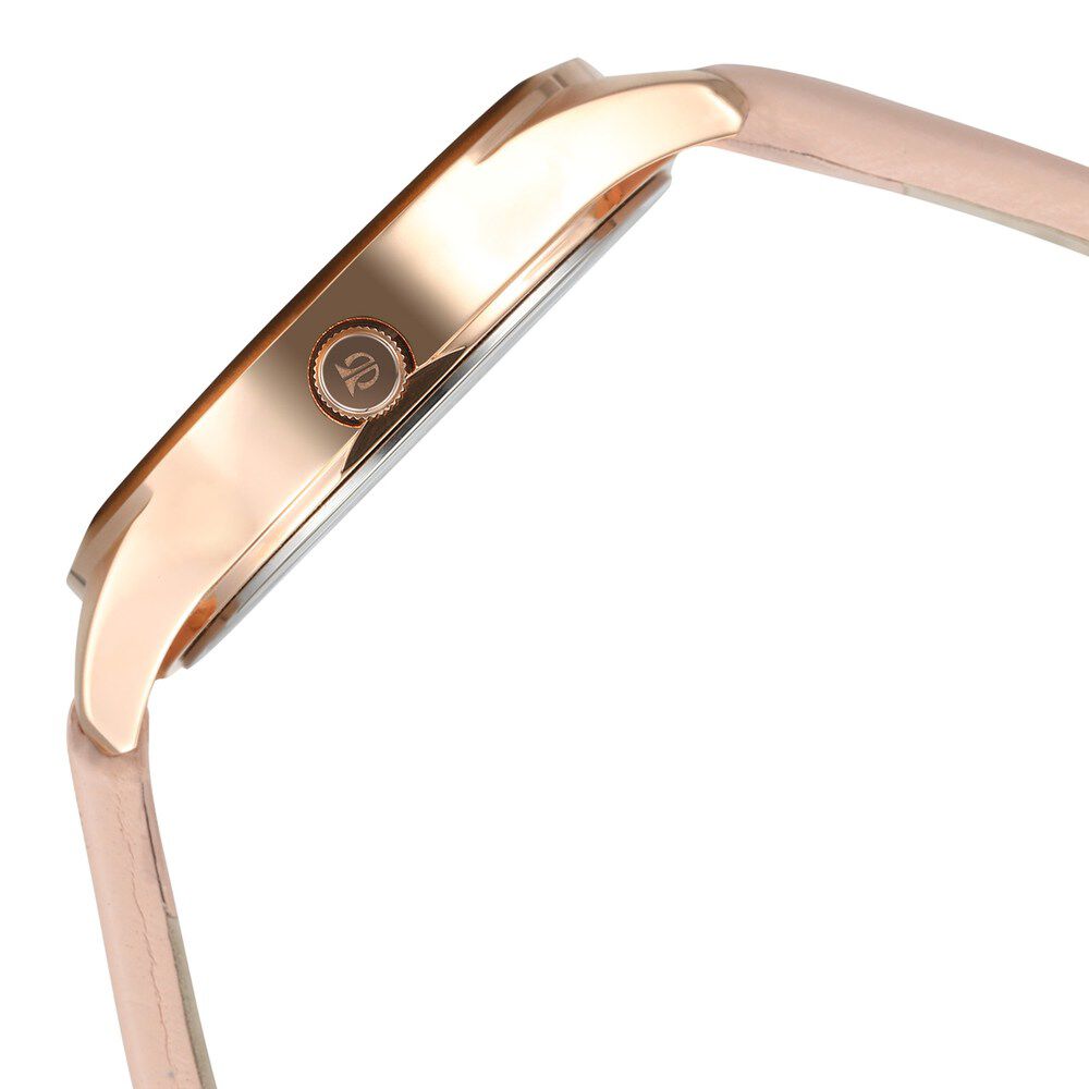 Titan Sparkle Pink Dial Analog with Date Leather Strap watch for Women NS2570WL01