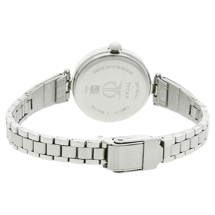 Titan Karishma Blue Dial Analog Stainless Steel Strap Watch for Women - The Watch Factory ®