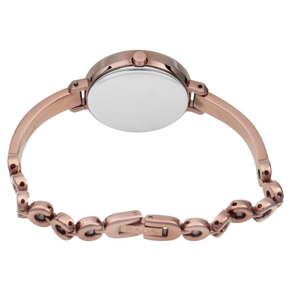 Titan Quartz Analog Brown Dial Metal Strap Watch for Women - The Watch Factory ®