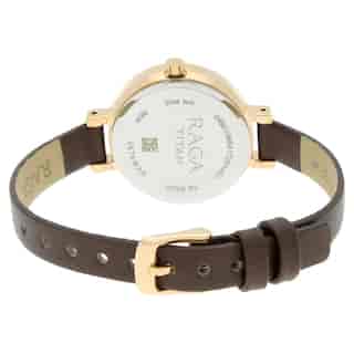 Titan Raga Viva Rose Gold Dial Leather Strap Watch NN2575WL01 (DG579)