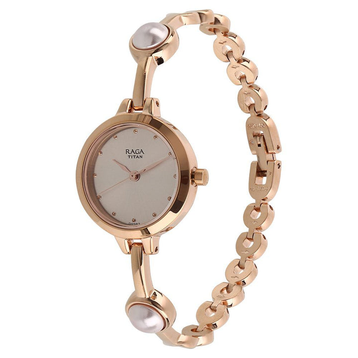 Titan Quartz Analog Grey Dial Metal Strap Watch for Women - The Watch Factory ®