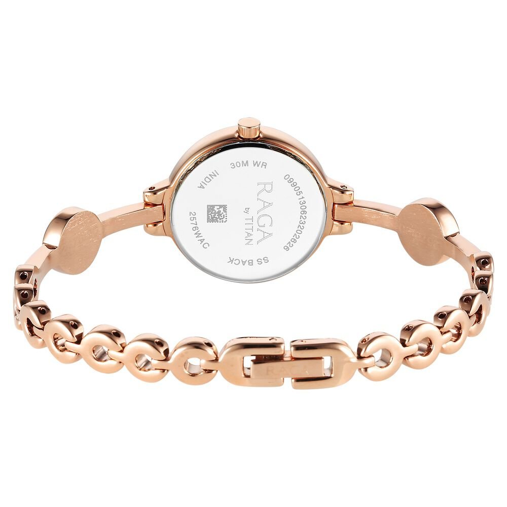 Titan Raga Viva Quartz Analog Rose Gold Dial Metal Strap Watch for Women - The Watch Factory ®