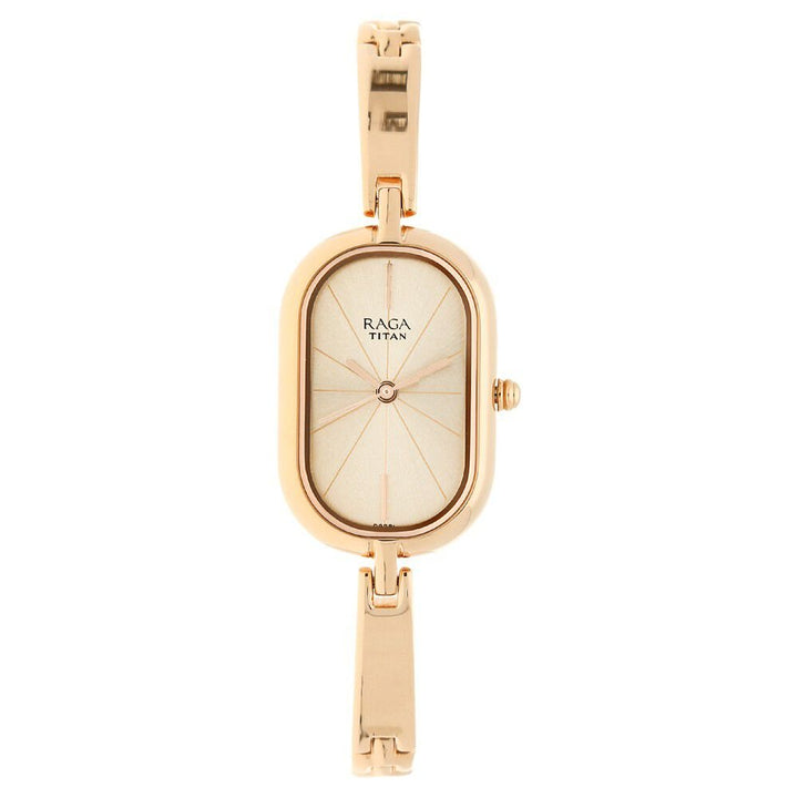 Titan Raga Viva Rose Gold Dial Women Watch With Metal Strap - The Watch Factory ®
