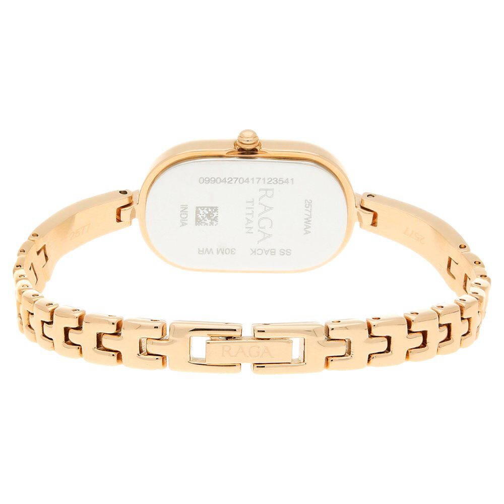 Titan Raga Viva Rose Gold Dial Women Watch With Metal Strap NS2577WM01