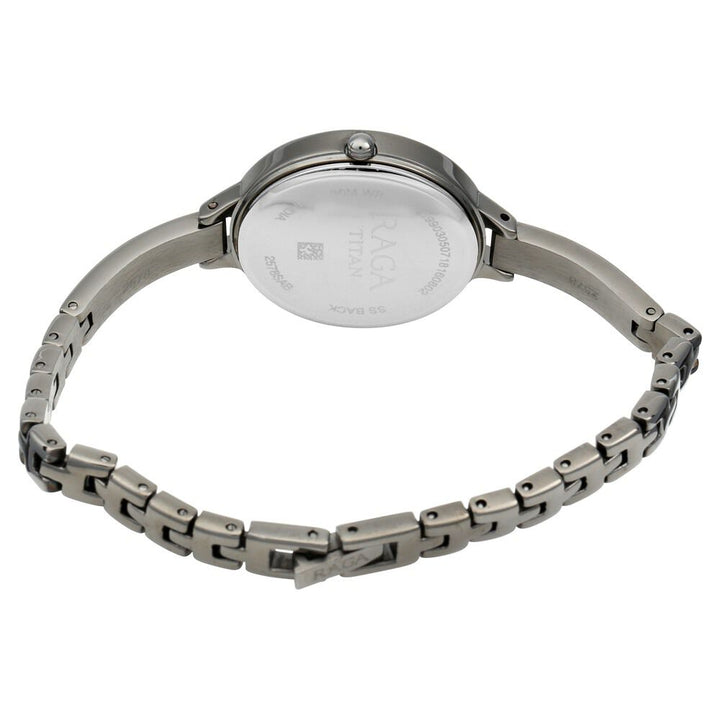 Titan Quartz Analog with Date Grey Dial Metal Strap Watch for Women NS2578QM02