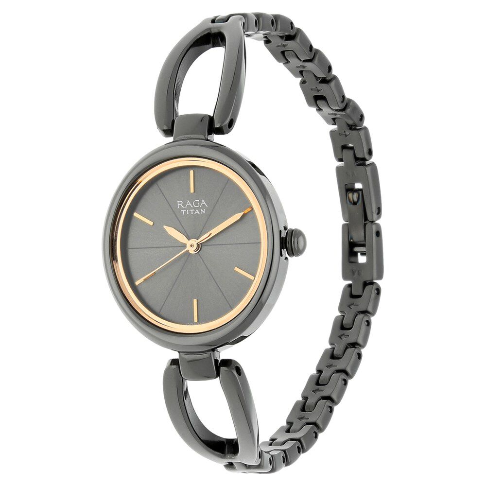 Titan Raga Viva Anthracite Dial Women Watch With Metal Strap NS2579QM01