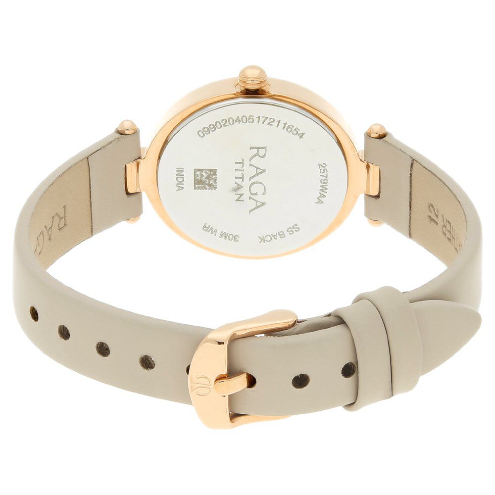 Titan Raga Viva Rose Gold Dial Women Watch With Leather Strap - The Watch Factory ®