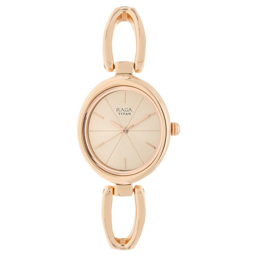 Titan Raga Viva Rose Gold Dial Women Watch With Metal Strap - The Watch Factory ®